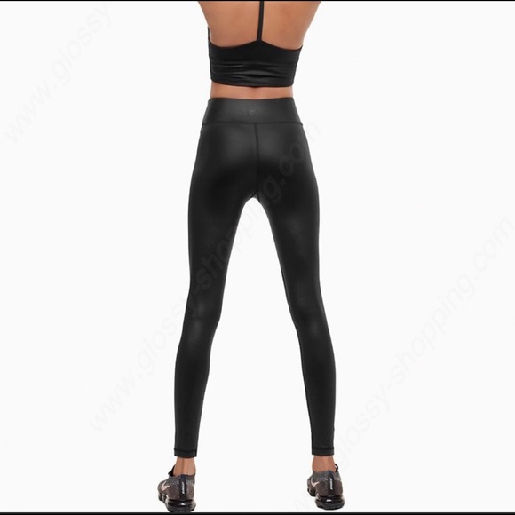 Aritzia The Constant Twyla Black Glossy Leggings L - Picture 2 of 14